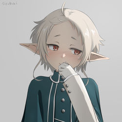 This is a pixiv picture whose title is 性別も正体も全部バレたフィッツ先輩.