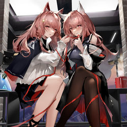 This is a pixiv picture whose title is 【明日方舟×云图计划】裸足的帕斯卡×鸿雪.