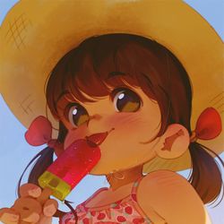 This is a pixiv picture whose title is Popsicle.