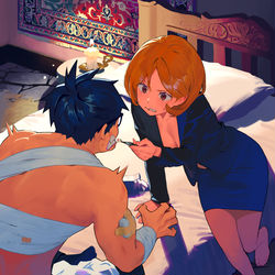 This is a pixiv picture whose title is Bussiness trip#6出張#6.