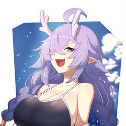 This is a pixiv picture whose title is 白露.