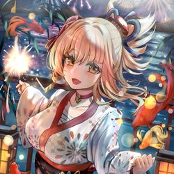 This is a pixiv picture whose title is 宵宮.