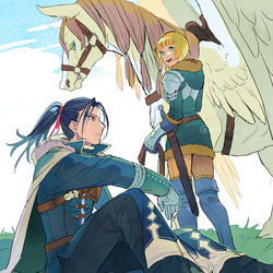 This is a pixiv picture whose title is 無双フェリイン漫画.