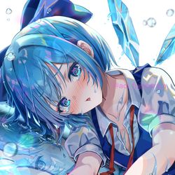 This is a pixiv picture whose title is 溶けチルノ.