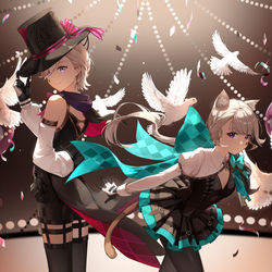 This is a pixiv picture whose title is 林尼&琳妮特.