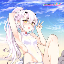 This is a pixiv picture whose title is メリュジーヌ(水着).