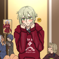 This is a pixiv picture whose title is 【ジェターク社彼シャツ選手権④】.