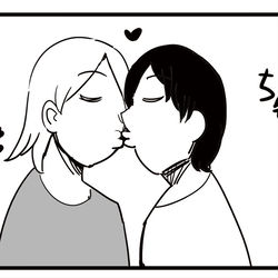 This is a pixiv picture whose title is キスしたあと最悪なこと言うやつ.