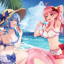 This is a pixiv picture whose title is 夏.