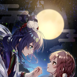 This is a pixiv picture whose title is 竹取物語.
