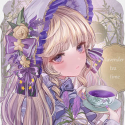 This is a pixiv picture whose title is ラベンダーティーの妖精💜.