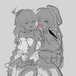 This is a pixiv picture whose title is 吃糖日.