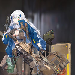 This is a pixiv picture whose title is hk416改.