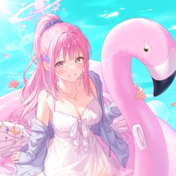 This is a pixiv picture whose title is 聖園ミカ.