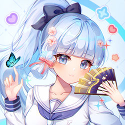 This is a pixiv picture whose title is 神里綾華.
