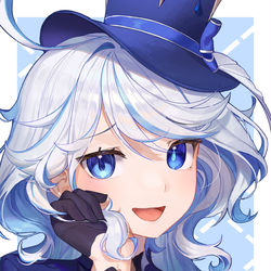 This is a pixiv picture whose title is furina💙.