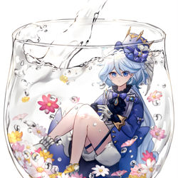 This is a pixiv picture whose title is グロシの中のフリーナちゃん.