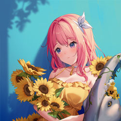 This is a pixiv picture whose title is 夏 🌻.