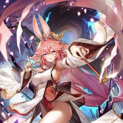 This is a pixiv picture whose title is Yae bunny.