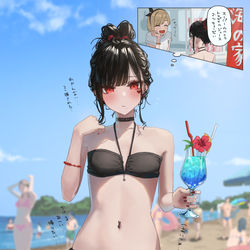 This is a pixiv picture whose title is なんで2つ挿さってるの？.