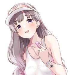This is a pixiv picture whose title is 水泳教える白い競泳水着の霧子先生.