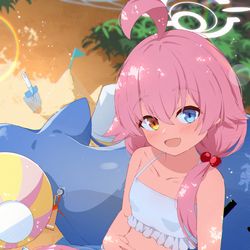This is a pixiv picture whose title is ここは涼しよ、先生~.