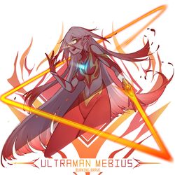 This is a pixiv picture whose title is メビウスバーニングブレイブ.