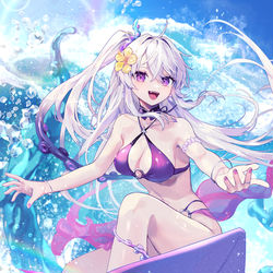 This is a pixiv picture whose title is 【帝国戦記】水着・ナイアーラトテップ.