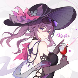 This is a pixiv picture whose title is 礼服卡芙卡.