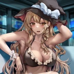 This is a pixiv picture whose title is 「おい、どこ見てるんだ…💢」.