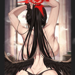 This is a pixiv picture whose title is 羽川ハスミ3.