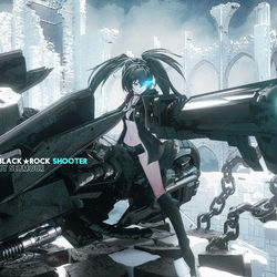 This is a pixiv picture whose title is BLACK★ROCK SHOOTER.