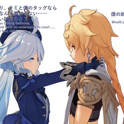 This is a pixiv picture whose title is 助手が欲しいフリーナちゃま.