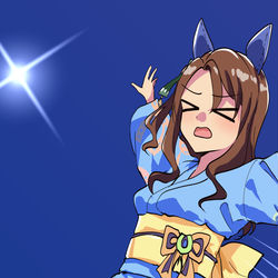 This is a pixiv picture whose title is キングとトレーナーのトレセン音頭.