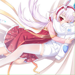 This is a pixiv picture whose title is 【私人约稿】拉菲x晴空逝.