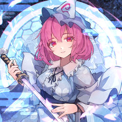 This is a pixiv picture whose title is 幽々子.