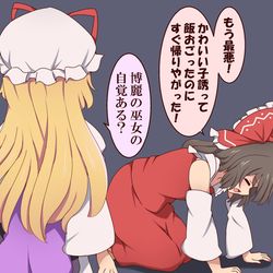 This is a pixiv picture whose title is 霊夢が心配な紫様.