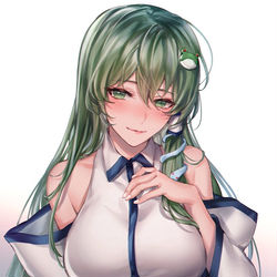 This is a pixiv picture whose title is 早苗さん.
