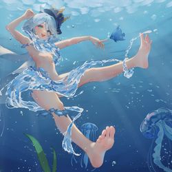 This is a pixiv picture whose title is 芺嬉清水群魚聚.