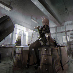 This is a pixiv picture whose title is Black Steel.