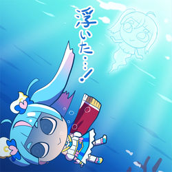 This is a pixiv picture whose title is 浮力.