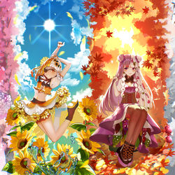 This is a pixiv picture whose title is 四季.
