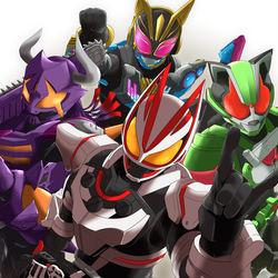 This is a pixiv picture whose title is 仮面ライダーギーツ 1年間ありがとうございました！.