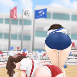 This is a pixiv picture whose title is 23−165 必死で走った。.