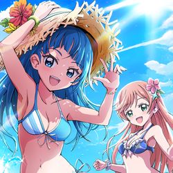 This is a pixiv picture whose title is プリキュアの水着!!!.