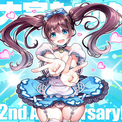 This is a pixiv picture whose title is 大宗たゆゆ 2nd Anniversary！.