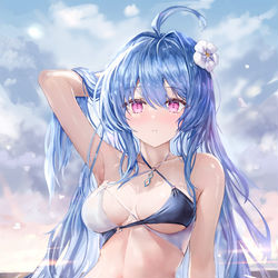 This is a pixiv picture whose title is 耀眼的波纹.