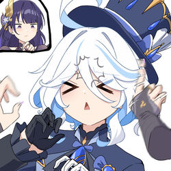 This is a pixiv picture whose title is Furina😫.