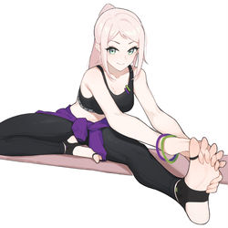 This is a pixiv picture whose title is 瑜伽时间.