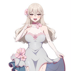 This is a pixiv picture whose title is 桜乙女 凛夜（さおとめ りや）.